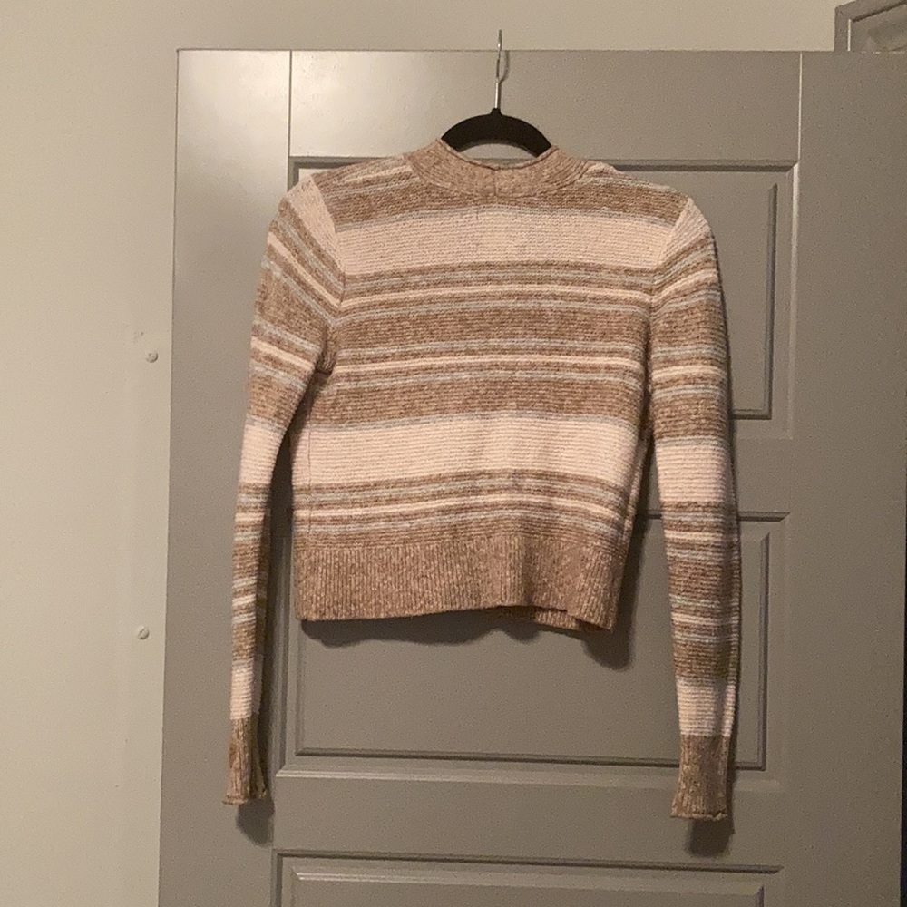 Multi-Striped Cropped Cardigan - Picture 2 of 3